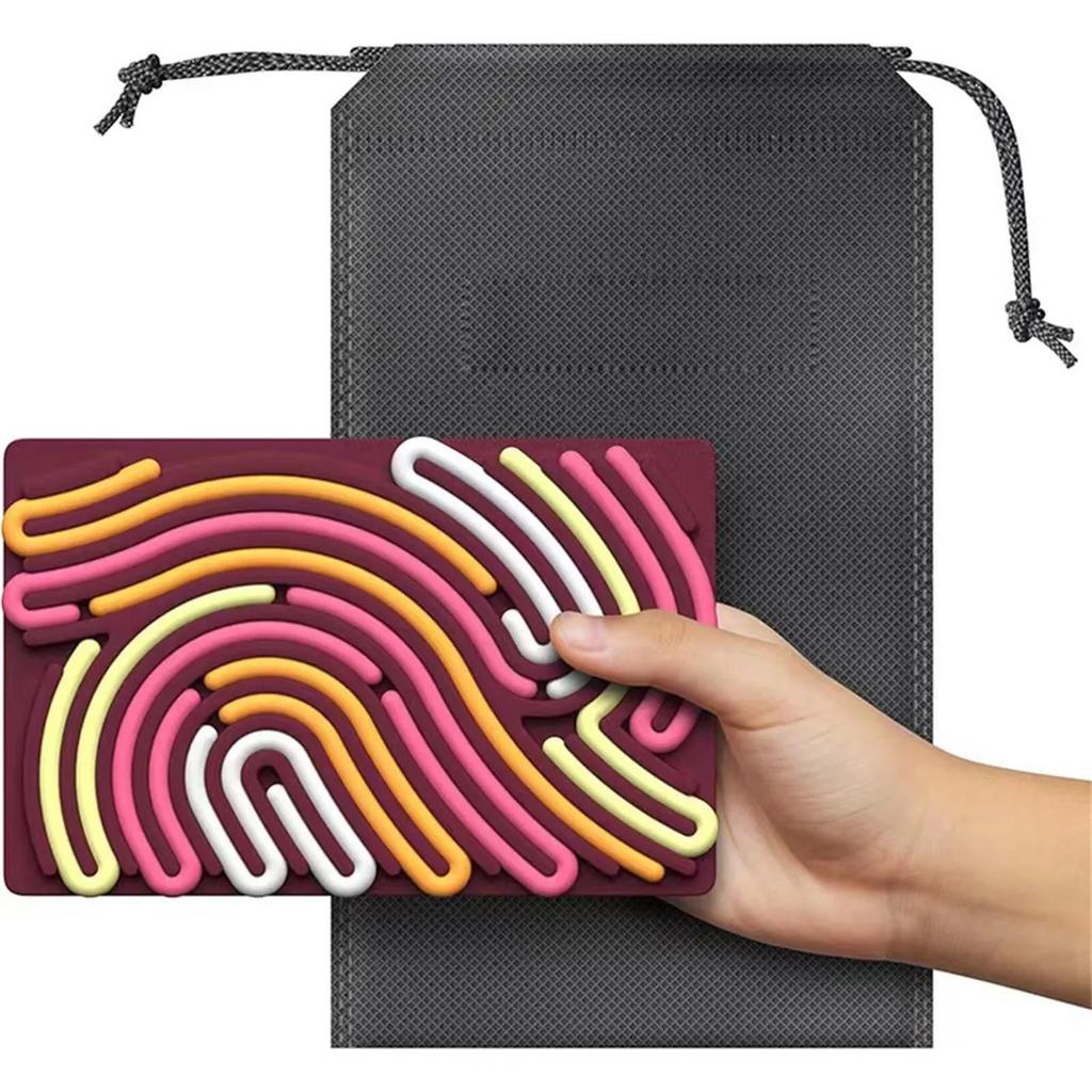 Sensorisches Aktivitätsbrett, Beruhigungsspielzeug aus Silikon, Stressabbau, Stille, Achtsamkeit für Kinder ab 3 Jahren, Linderung von Angstzuständen, Sensorisches Brett