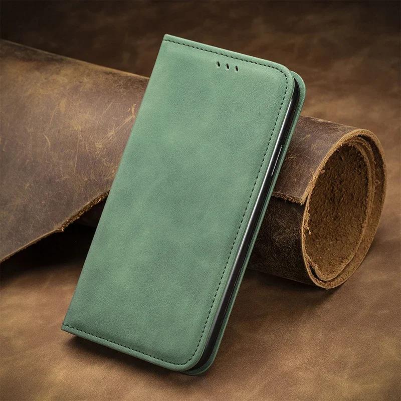 Luxury Strong Magnetic Case For iPhone 16E 16 Pro Max 15 Plus 14 13 Pro 12 11 XR X 10 XS Max 7 8 Plus SE Flip Wallet Phone Cover