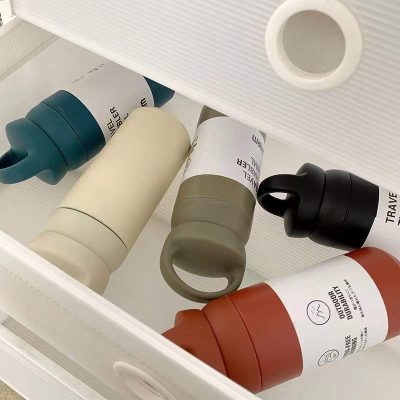 Intelligence Thermos Cup 450ml Vacuum Flasks Portable Stainless Steel Thermos Cup Water Bottle Travel Tea Mug Office Thermos Cup