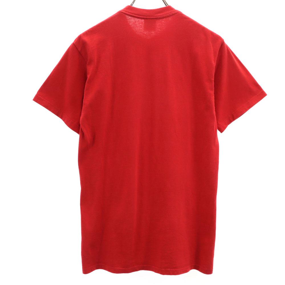 Velva Sheen 90s Made In USA Old Donald Print Short Sleeve T-shirt M Red Men's Used