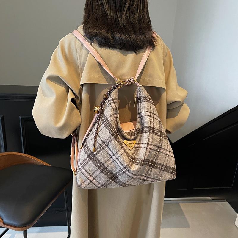 

Замшевый рюкзак для женщин, новогодняя сумка Tide Premium, большая вместительная сумка через плечо, сумка подмышкой розовый