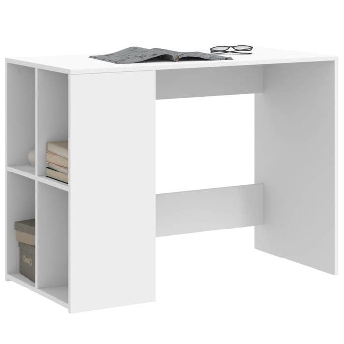 VidaXL White Desk 102x50x75 Cm Engineered Wood, Writing Desk, Computer Desk, Home Office Desk, Desk 840541