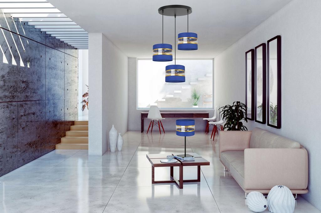 Night Table Lamp, Elegant Gold Lampshade, 20 Cm