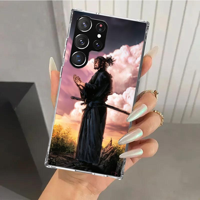 Anime Vagabond Samurai Phone Case for Samsung Galaxy S26 S24 S23 Ultra S25 Edge S22 S21 Plus S20 FE + Soft Print Shell Funda Gal