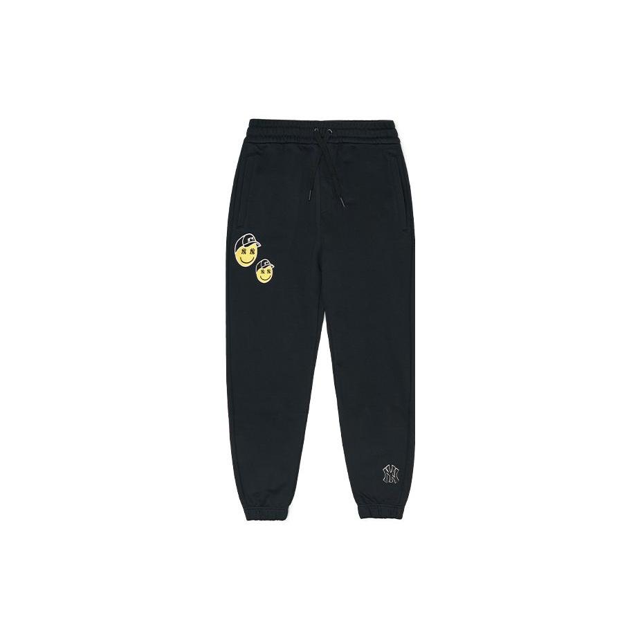

New MLB Base Logo Knitted Sweatpants Unisex Black 3APTN0124-50BKS XS