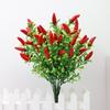Holly Simulation Flower Fruit Chili Cherry Tree Home Decoration Plastic Flower Living Room Fake Flower Decoration Plant Decoration Shooting Props