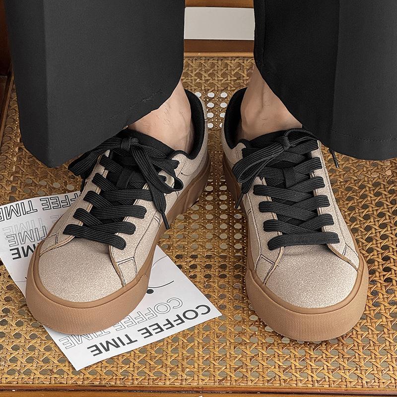 Autumn new sub-tide shoes ins tide niche casual canvas shoes niche bread shoes board shoes