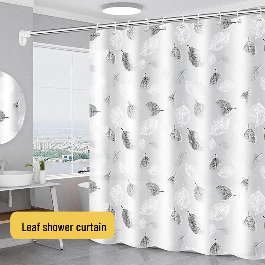 Cross-Peva Shower Curtain: No-Punch, Moisture-Proof, Waterproof, Quick-Dry, Thickened Partition for Dormitory or Bathroom