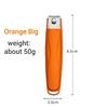 Creative Cute Stainless Steel Nail Clippers for Kids - Anti-Splash Diagonal Design Available in Pink Green Orange