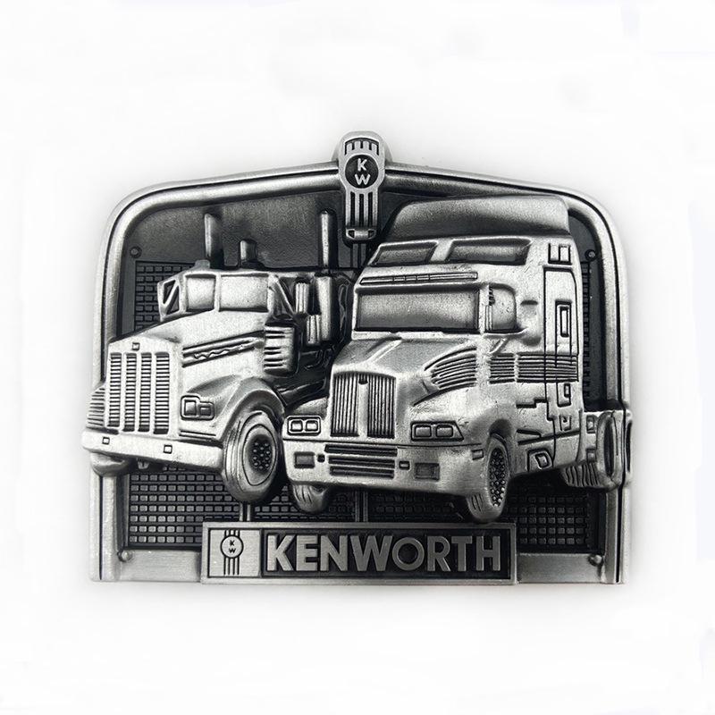 Zinc Alloy Retro Truck Belt Buckle, 4.0cm Wide, Punk Fashion Style