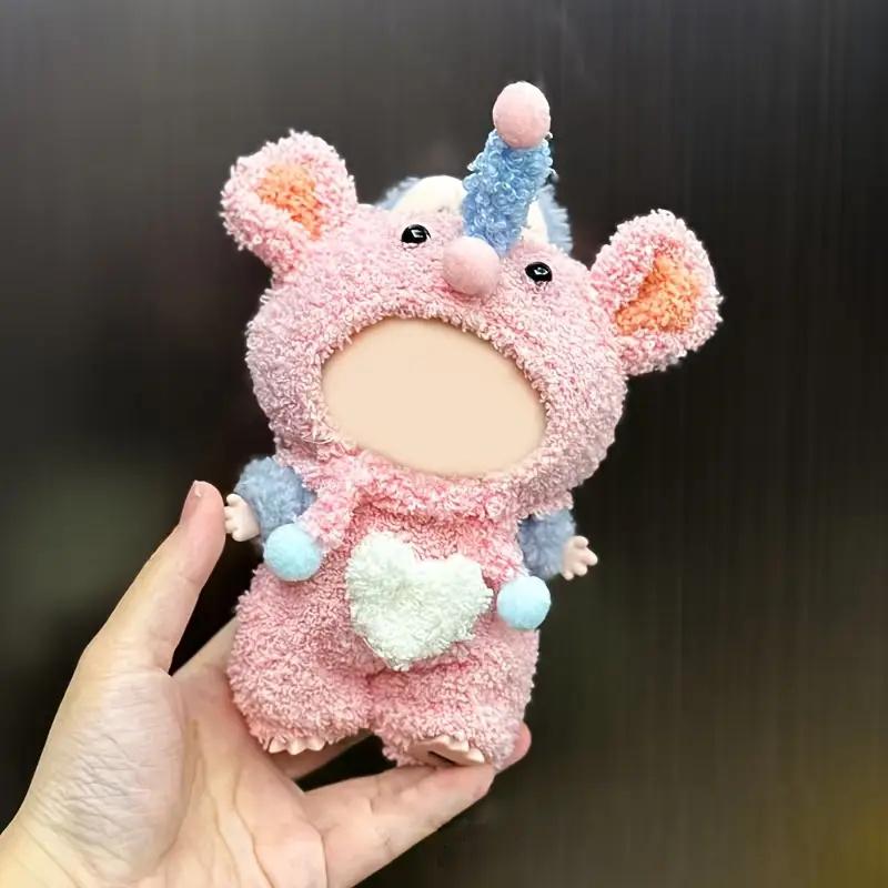17cm Animal Shaped Doll Clothes for Toy Dolls Cute Changing Outfits DIY Doll Accessories Plush Clothing Set Festival Party Gifts