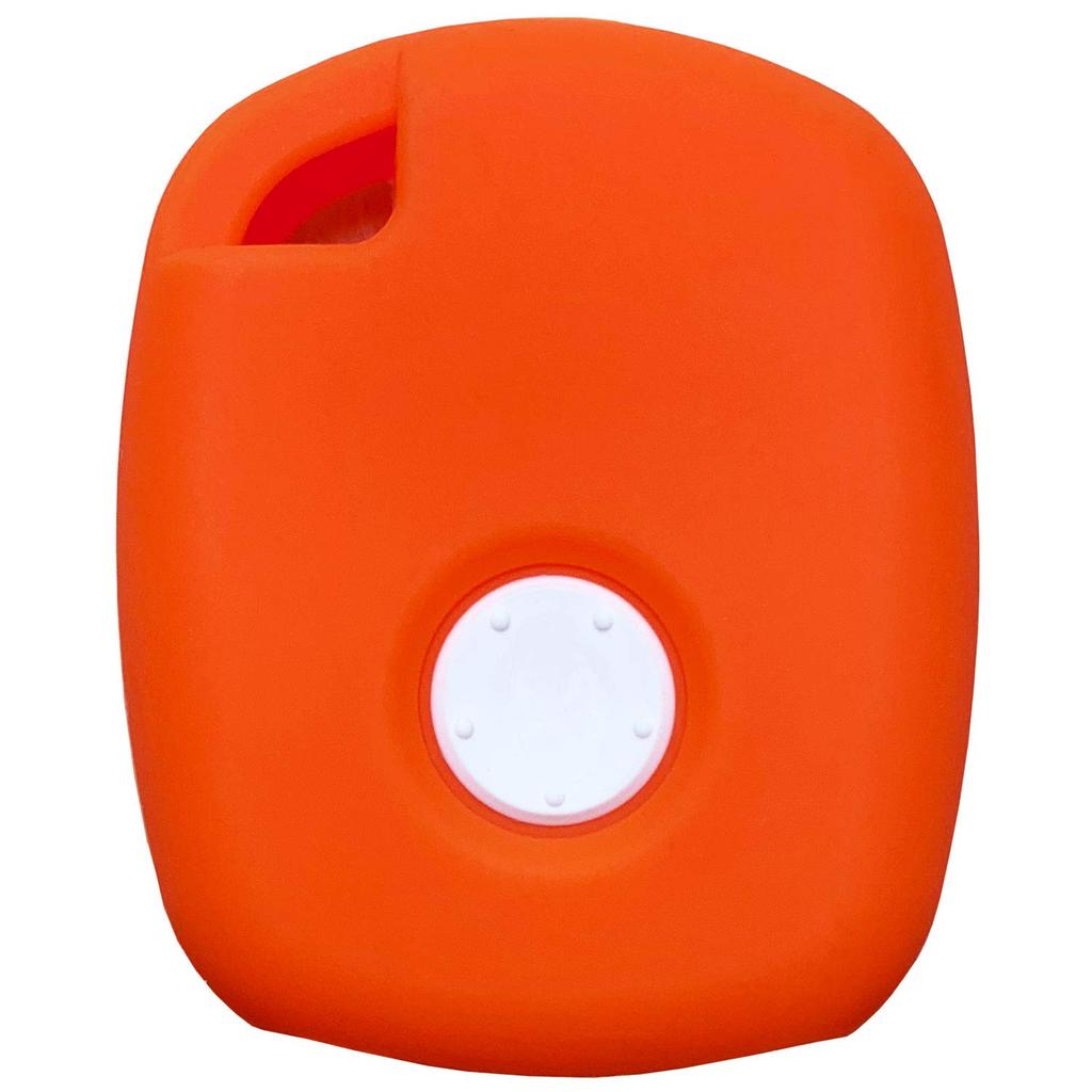 [IKT] Silicone Cover for Keyless Keys 1 Button Orange White/Fit/Odyssey/CR-V/Civic/Accord / Etc. Specially Designed
