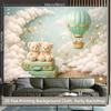 1 piece of 2D background fabric, cotton star balloons and plush toy polyester background banner for party