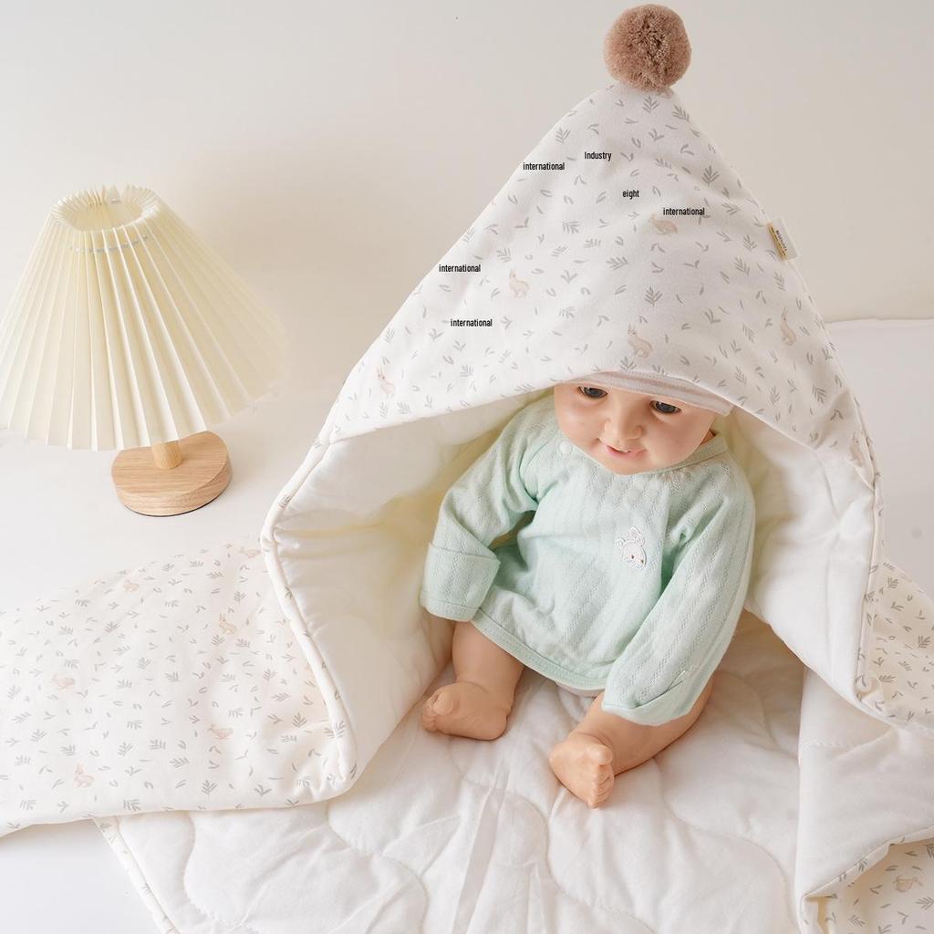 Verdickte reine Baumwoll-Baby-Swaddle-Decke für Herbst/Winter