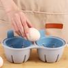 Convenient Microwave Safe Eggs Steamer Quick Steam Eggs Using Plastic Texture Suitable for Students Office Worker