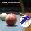 1pc Open Finger Billiard Gloves Breathable Polyester Snooker Pool Glove Adjustable Sticker Smooth Soft Lightweight Amateur Train