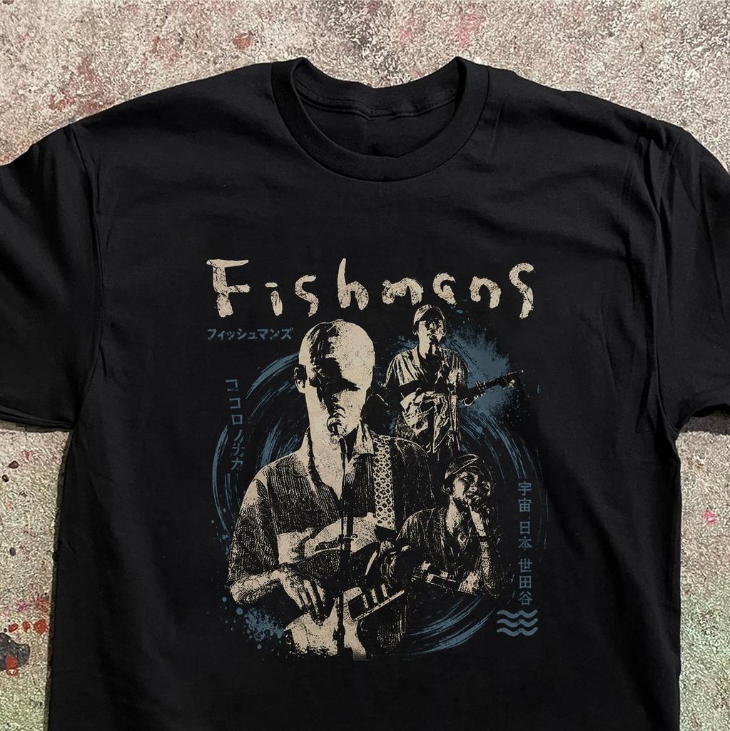 Tričko kapely Fishmans Japonský Dream Pop Shinji Sato Retro Tričko