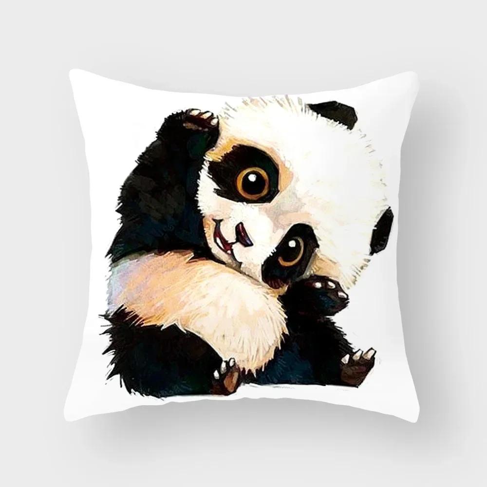 Lovely Cartoon Animal Cushion Decorative Pillowcase Printing Pillow Cover Sofa Home Living Room 45X45Cm