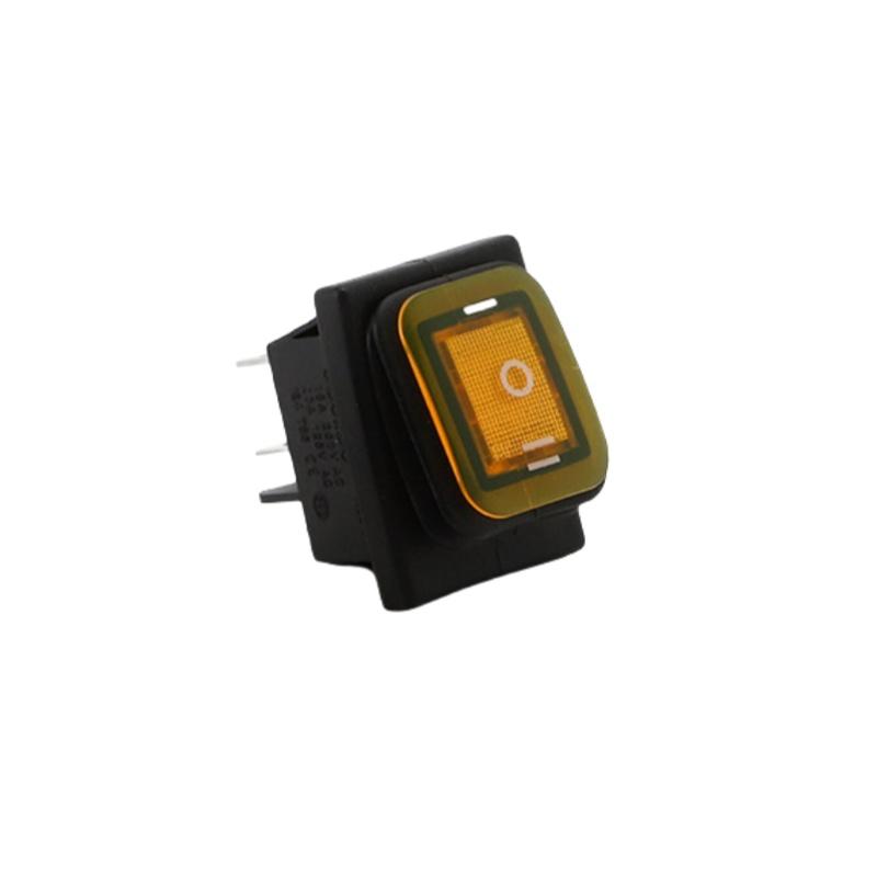 1 Piece T85 6Pin On Off On 12V 220V Red Green Blue Light Kcd4 Heavy Duty 16A 250Vac 30X22Mm Waterproof Rocker Push Switch