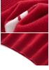100% Wool New Year Sweater with Little Horse Pattern, Thickened Red Knit Pullover