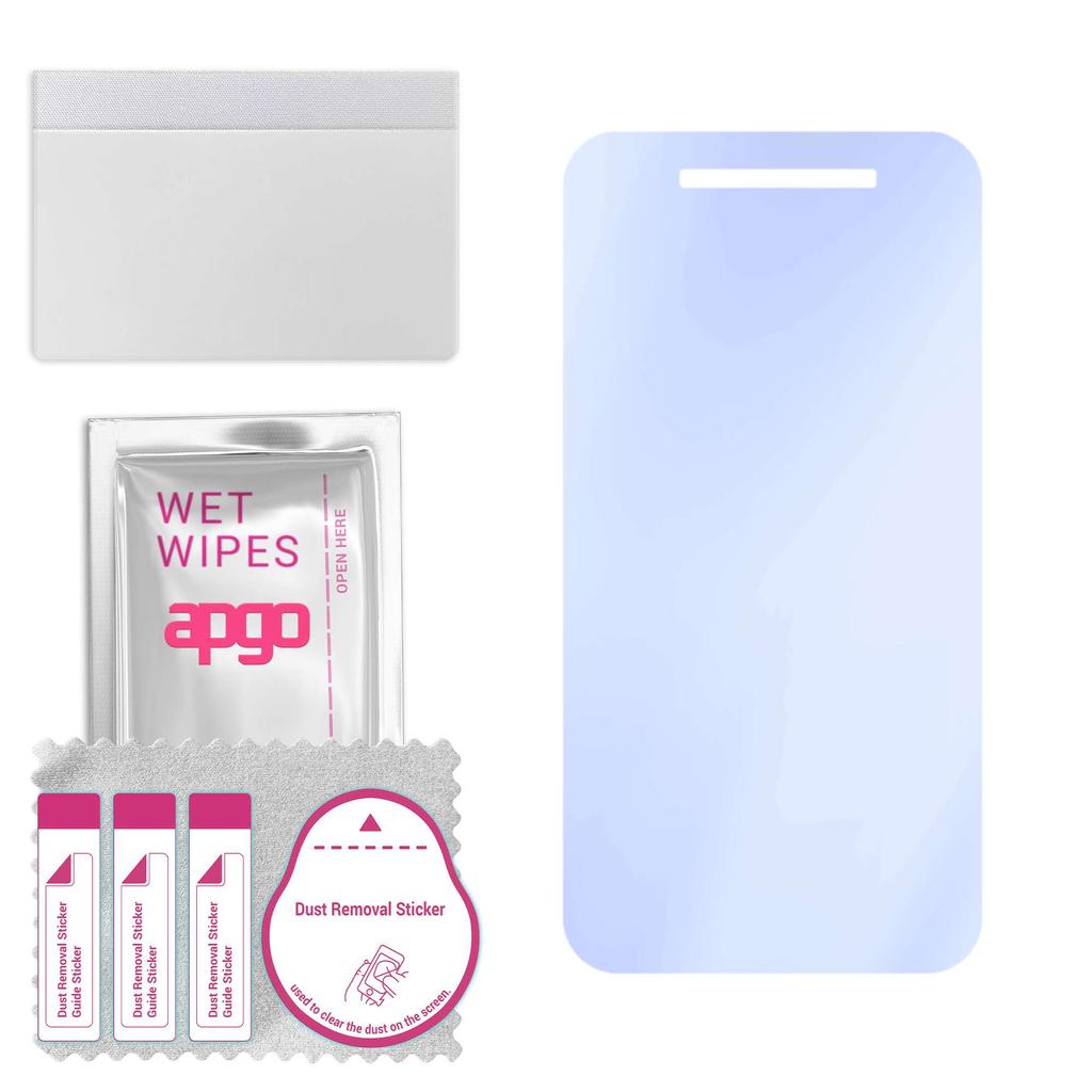 apgo Ultra-Clear 9H Hybrid protective glass compatible with Ulefone Armor X12 Pro, flexible nano glass, great replacement for tempered glass, scratch-