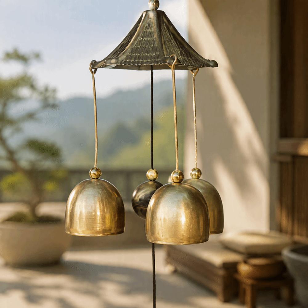 1pc Outdoor Metal Bells Metal Wind Chimes Fortune Tree Wind Chimes For Shop Home Decoration