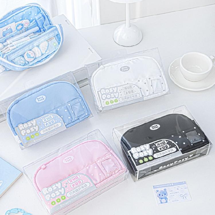 Pencil Case Fashionable Dot Design Pen Holders With Roomy Interior Small Items Holders Bag Desk Organizer