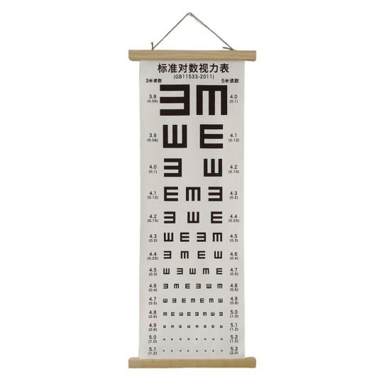 

Eye Chart Multipurpose Waterproof Standardized Clear Printing Accurate Reading Eye Vision Exam Thicken Adults Kids Wall Visual Acuity Chart Canvas білий