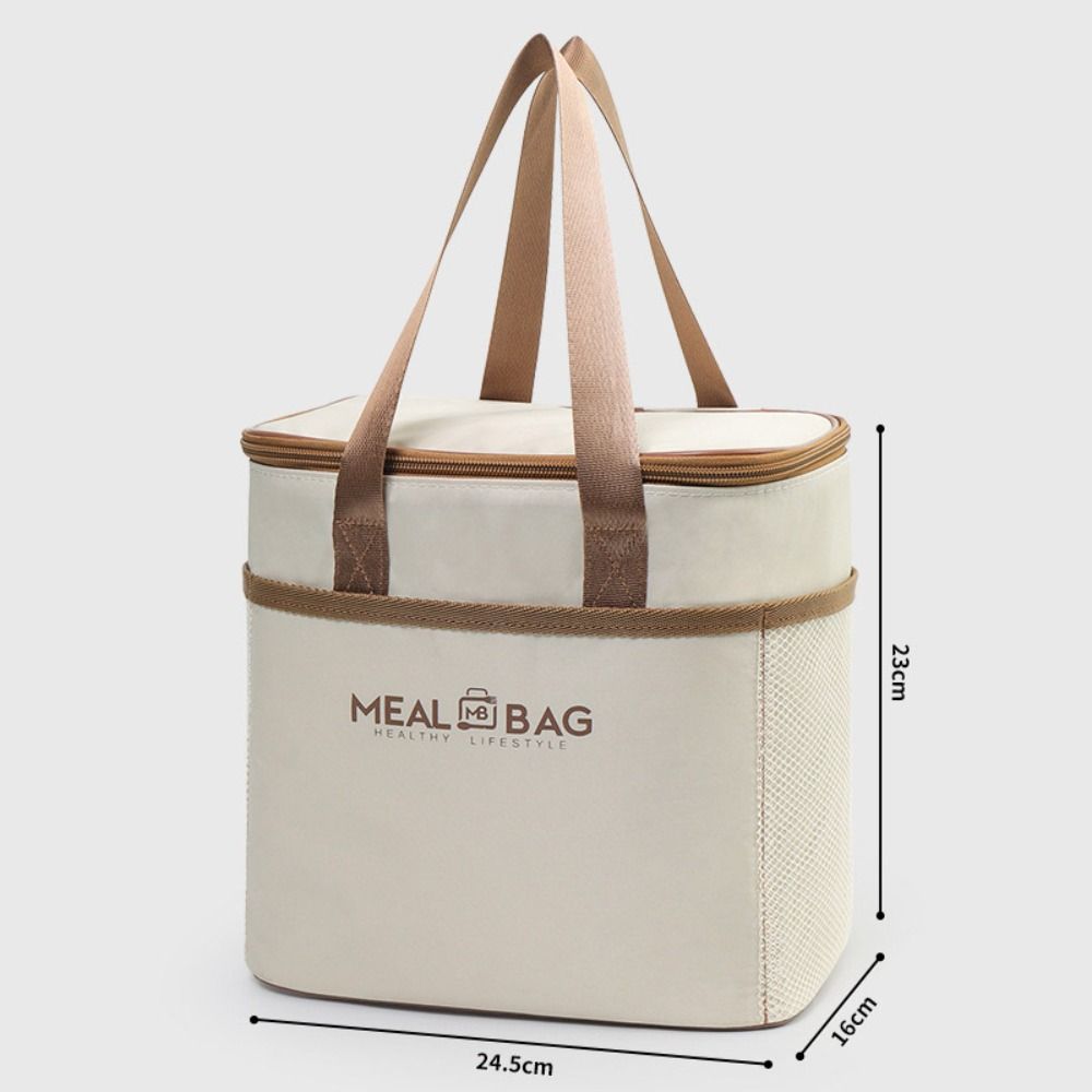 Portable Aluminum foil Lunch Box Storage Bag Thickened Oxford Thermal Insulation Bag Waterproof Thermal Lunch Bag Picnic