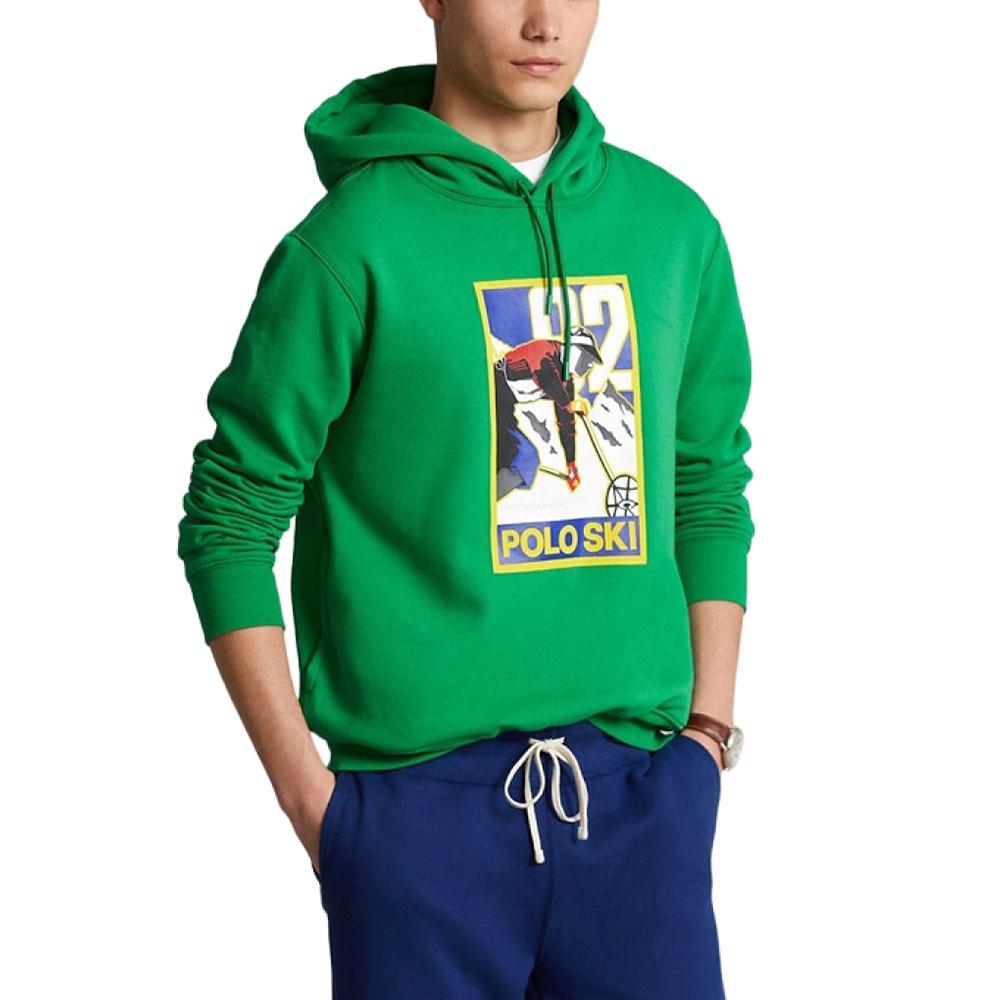 Polo Ralph Lauren FW22 Fleece Hooded Sweatshirt Men sweatshirts Green MNPOKNI16822466-300