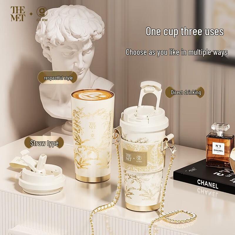 

GERM x THE MET Happy Plum Blossom Rhombus Coffee Cup 390ml