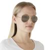 RB3025 Legend Brown Gradient Polarized Silver Contrast Enhancement Size 58 Ray-Ban Sunglasses, Gold/Crystal Lenses,