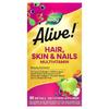 Nature's Way Alive! Hair, Skin & Nails Multivitamin, Strawberry Flavor Softgels, 60 Count