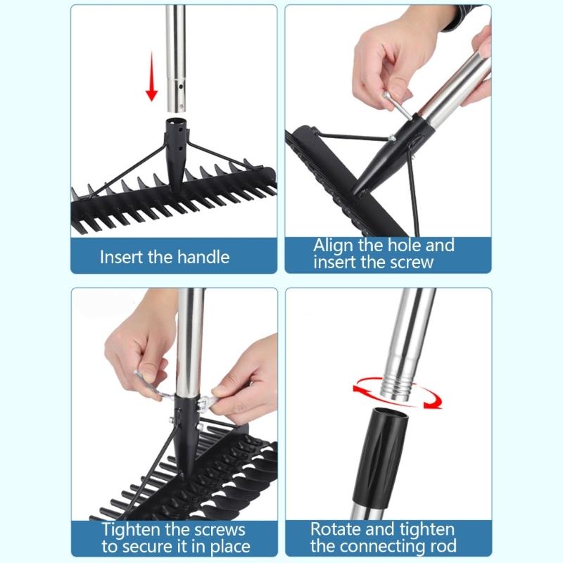 Heavy Duty Garden Implement Constructed Of Stainless Steel For Yard Maintenance And Weeding