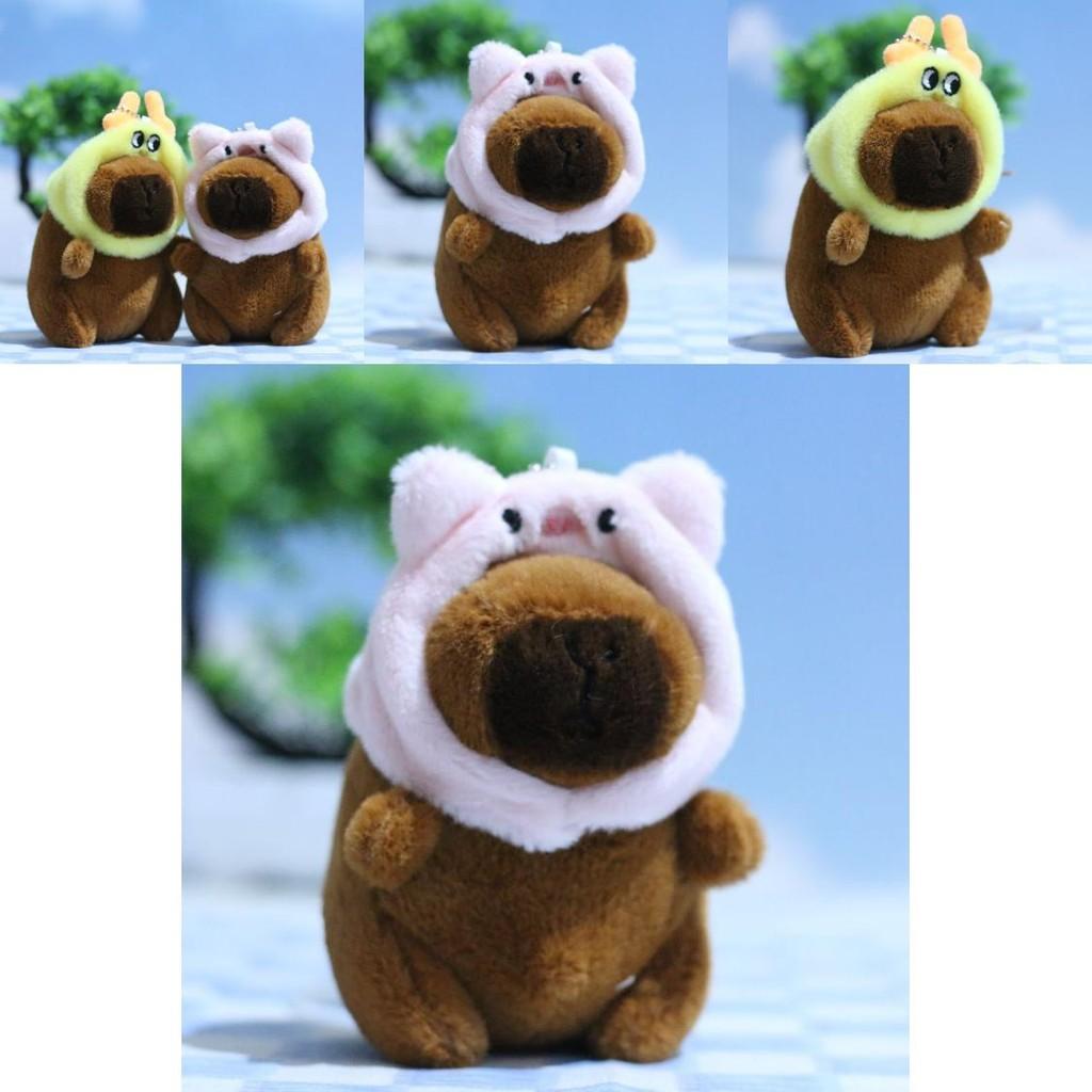 Charming Stuffed Capybara Plush Toy Keychain Perfect For Backpack Accessories