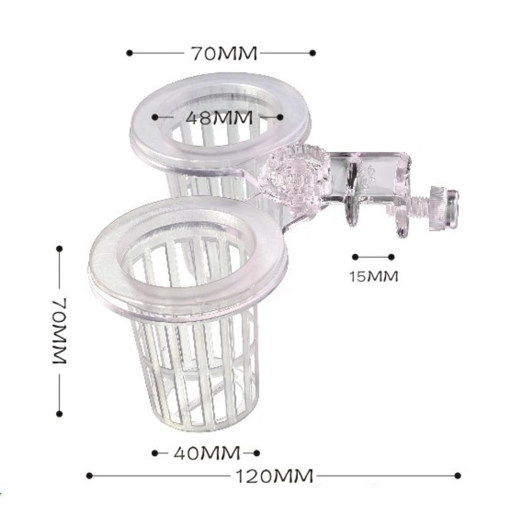 Fish Tank Planter Accessory Container Aquarium Plant Cup Fish Tank Plant Cup