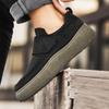 New Fashion Platform Suede Leather Mens Casual Shoes High Quality Men's Thick Bottom Outdoor Fashion Sports Walking Board Shoes