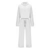 Women 2 Piece Outfits Long Sleeve Crop Hoodies Sweatsuits Casual Pullover Sweatshirts And Long Pants Set with Pockets