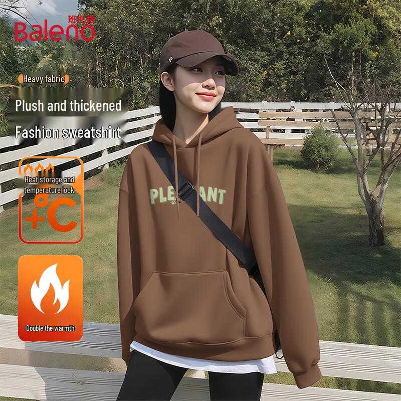 Baleno Women's Letter Graphic Hooded Sweatshirt