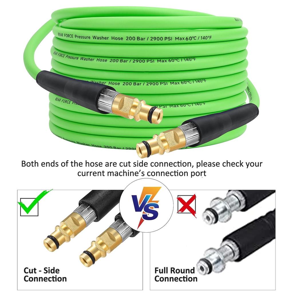 Manguera de Repuesto para Hidrolimpiadora Manguera Súper Flexible 2900 PSI Manguera Resistente a Dobladuras para Karcher K2-K7 Conector Rápido