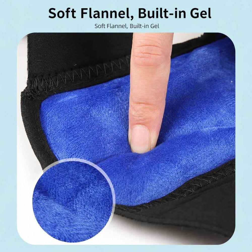 1pair Pain Relief Heel Ice Pack Wrap Adjustable Cold Therapy Wrap  Foot Injury Recovery