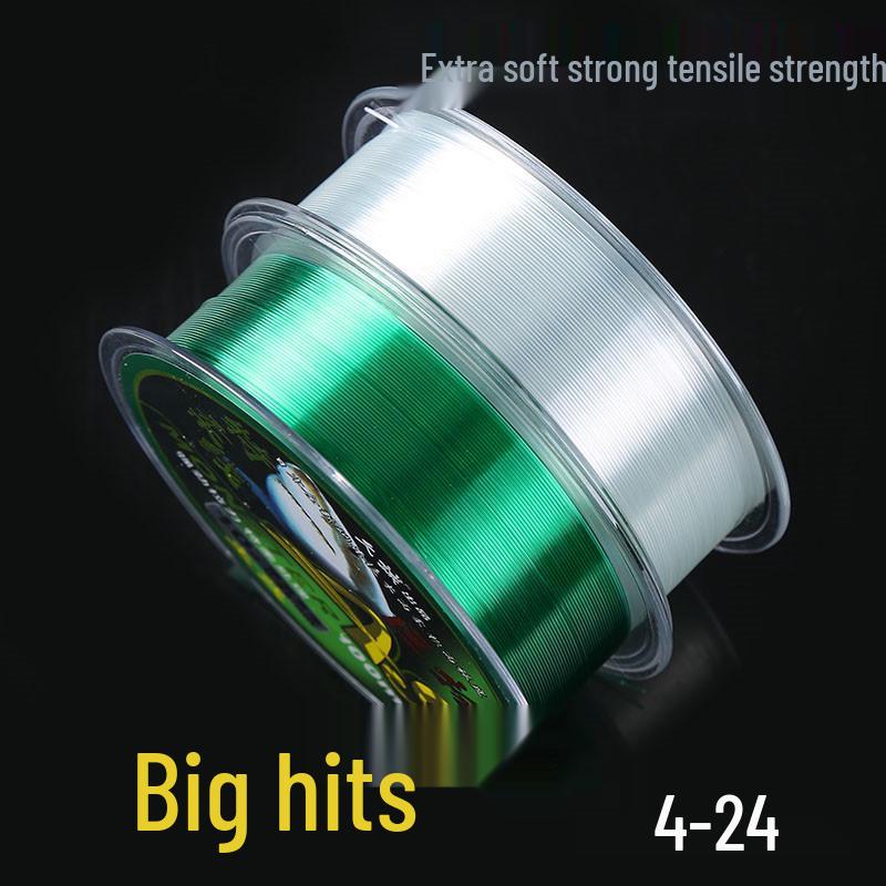 

Jiucheng A9 Леска с низкой растяжимостью для ловли карпа и осетра с ударопрочностью #24 (0.90mm)