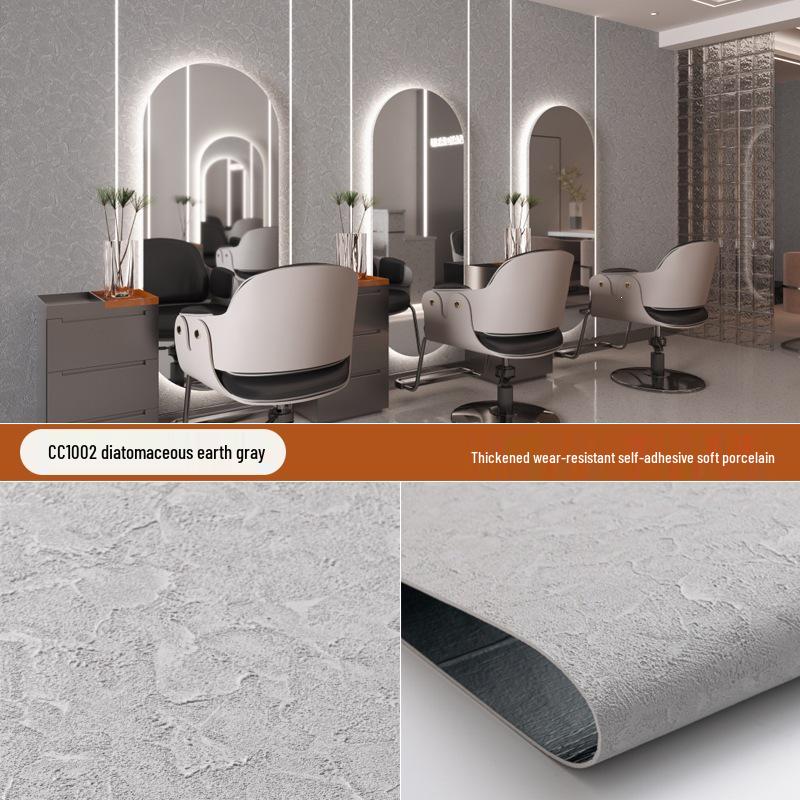 Ultra-Thin 3D Soft Roman Travertine Flexible Wall Panel - Self-Adhesive Sticker for Renovation