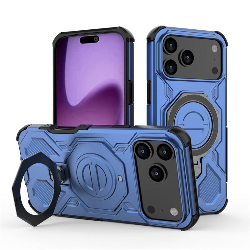 Magnetic Wireless Charge Cover For iPhone 17 Air Phone Holder Armor Back Case iPhone 17 Pro Max Cover For iPhone 17 Pro Max Case