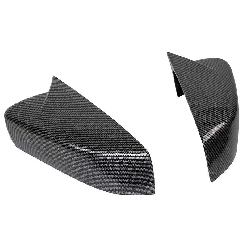 Pour Ford Mustang US 2010-2014 Autocollant de Voiture Couvercle de Rétroviseur Aile Capuchon Extérieur Porte Rétroviseur Boîtier Garniture Fibre de Carbone