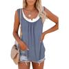 Summer Patchwork Women Fake Two-Layer Sleeveless Vest T-Shirt Fashion Casual Loose Stree Elegant Ladies Bottoming Tank Top
