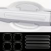8PCS 3D Styling Transparent Car Door Handle Bowl Scratches Waterproof Protector Decal for Universal Scratch Protector Interior Mirrors 6