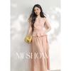 Mishow Women's Lotus Pink Polka Dot Skirt Set