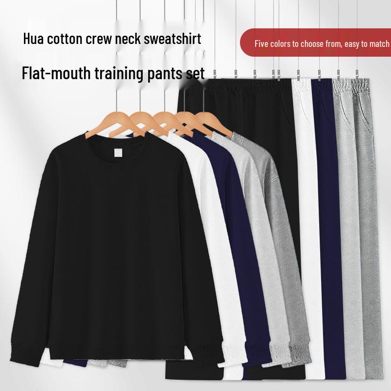 2025 Japan Korea Autumn Winter Women's Sweatshirt and Sweatpants Set with Round Neck, Cultural Shirt, and Thin Hooded Jacket