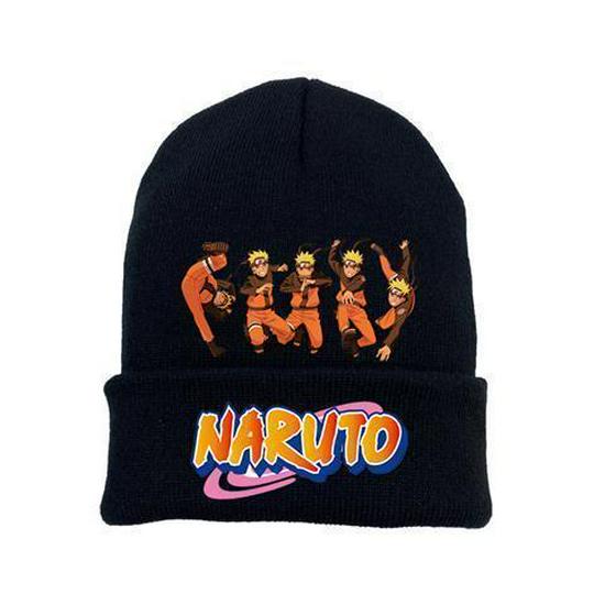 Pletená čepice Anime Naruto & Sasuke - Teplá zimní móda pro muže a studenty